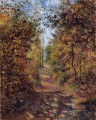 森の中の小道ポントワーズ 1879年 カミーユ・ピサロ